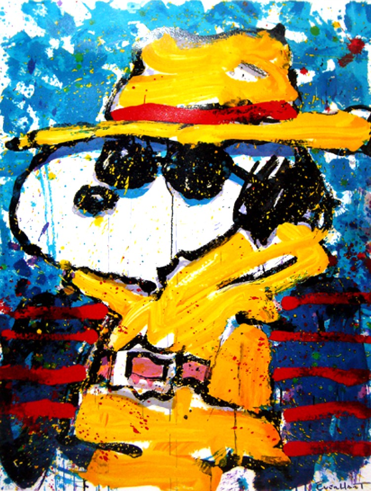 トム・エバハートの絵画作品　タイトルは、Undercover in Beverly Hills